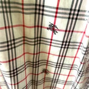 Authentic Men’s Long Sleeve Button Down Burberry Shirt
